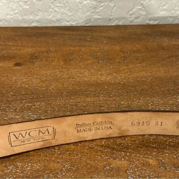 WCM New York Italian Calfskin Buckle Belt - Picture 5 of 5